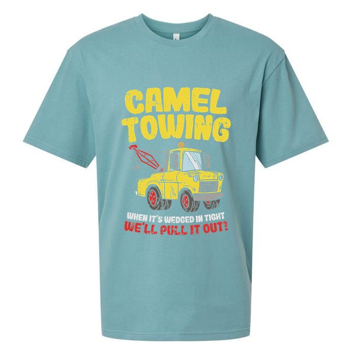 Camel Towing Funny Crude Tow Truck Recovery Workers Gift Sueded Cloud Jersey T-Shirt