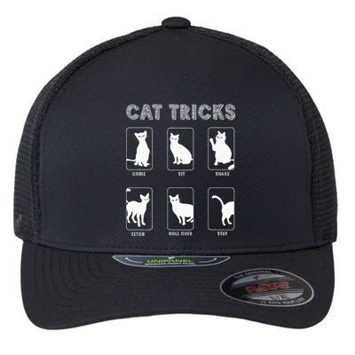 Cat Tricks Funny Kitten Kitty Pet Owner Gift Flexfit Unipanel Trucker Cap