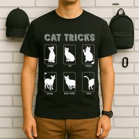 Cat Tricks Funny Kitten Kitty Pet Owner Gift T-Shirt