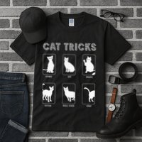 Cat Tricks Funny Kitten Kitty Pet Owner Gift Tall T-Shirt