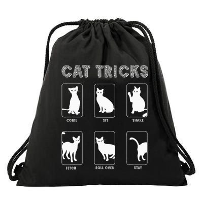 Cat Tricks Funny Kitten Kitty Pet Owner Gift Drawstring Bag