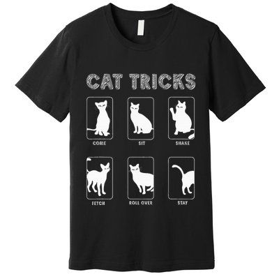Cat Tricks Funny Kitten Kitty Pet Owner Gift Premium T-Shirt