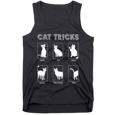 Cat Tricks Funny Kitten Kitty Pet Owner Gift Tank Top