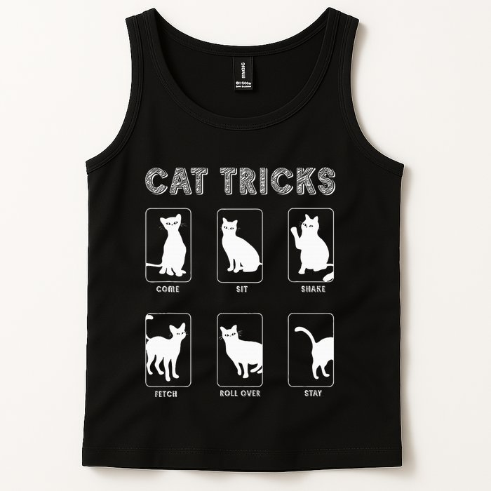 Cat Tricks Funny Kitten Kitty Pet Owner Gift Tank Top