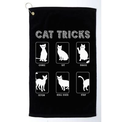 Cat Tricks Funny Kitten Kitty Pet Owner Gift Golf Towel