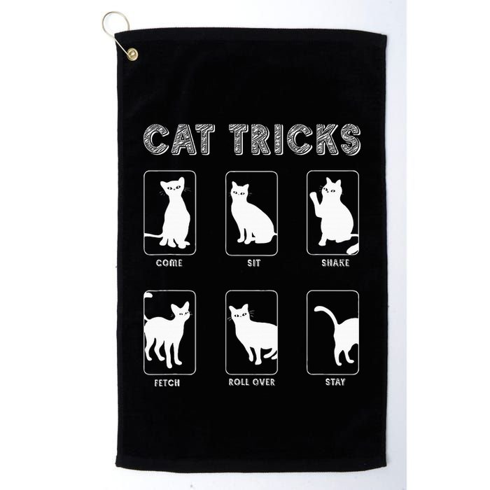 Cat Tricks Funny Kitten Kitty Pet Owner Gift Golf Towel