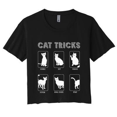 Cat Tricks Funny Kitten Kitty Pet Owner Gift Crop Top