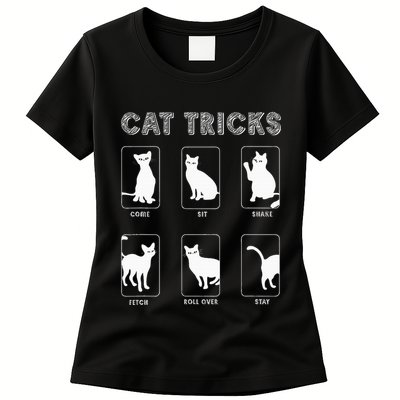 Cat Tricks Funny Kitten Kitty Pet Owner Gift Womens T-Shirt