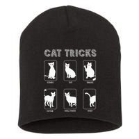 Cat Tricks Funny Kitten Kitty Pet Owner Gift Short Acrylic Beanie