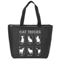 Cat Tricks Funny Kitten Kitty Pet Owner Gift Zip Tote Bag