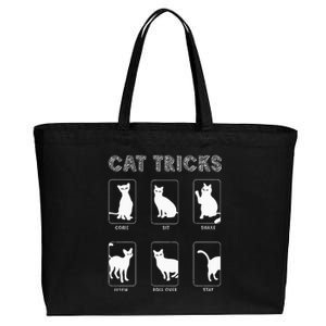 Cat Tricks Funny Kitten Kitty Pet Owner Gift Cotton Canvas Jumbo Tote