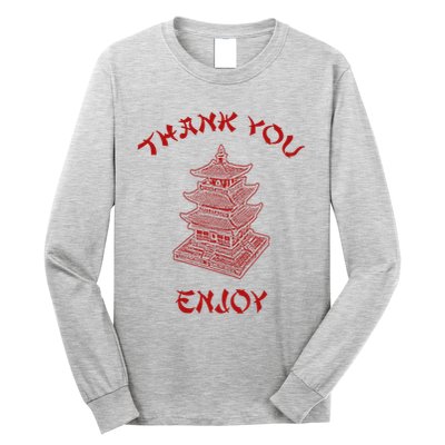 Chinese Takeout Food Thank You Box For Chef Asian Cuisine Long Sleeve Shirt