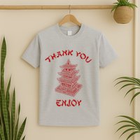 Chinese Takeout Food Thank You Box For Chef Asian Cuisine T-Shirt
