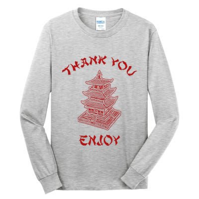 Chinese Takeout Food Thank You Box For Chef Asian Cuisine Tall Long Sleeve T-Shirt