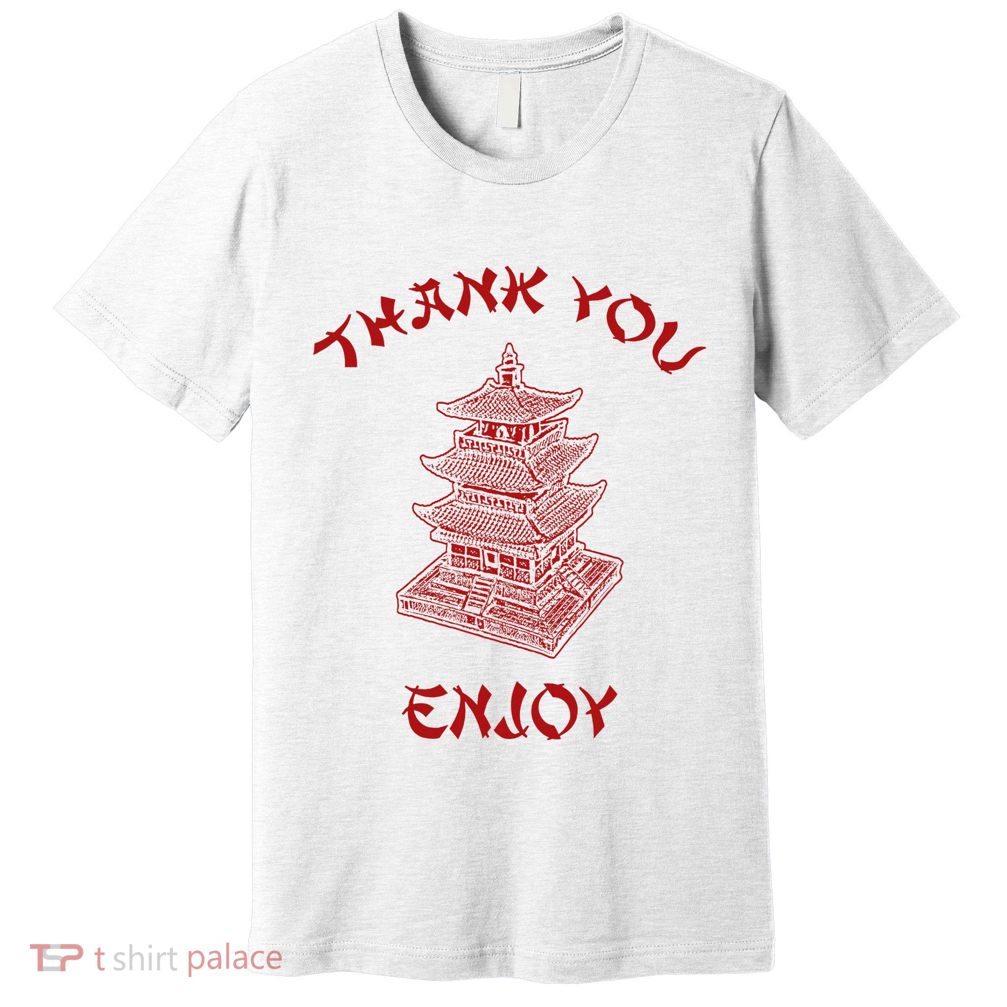 Chinese Takeout Food Thank You Box For Chef Asian Cuisine Premium T-Shirt