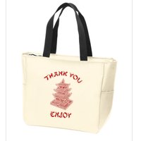 Chinese Takeout Food Thank You Box For Chef Asian Cuisine Zip Tote Bag