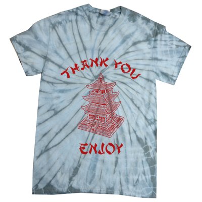 Chinese Takeout Food Thank You Box For Chef Asian Cuisine Tie-Dye T-Shirt