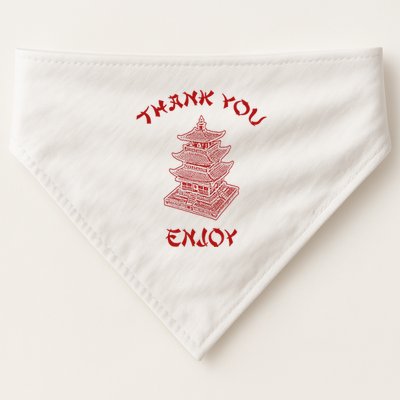 Chinese Takeout Food Thank You Box For Chef Asian Cuisine USA-Made Doggie Bandana