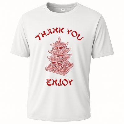 Chinese Takeout Food Thank You Box For Chef Asian Cuisine Performance Shirt