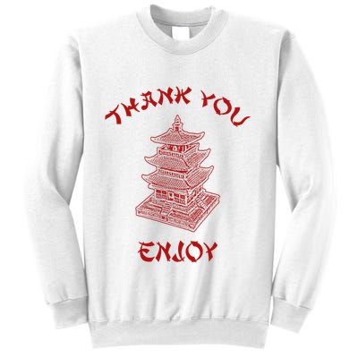 Chinese Takeout Food Thank You Box For Chef Asian Cuisine Sweatshirt
