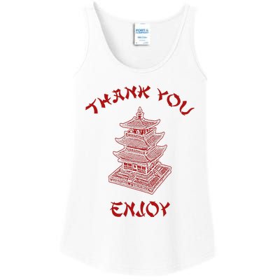 Chinese Takeout Food Thank You Box For Chef Asian Cuisine Ladies Essential Tank