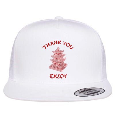 Chinese Takeout Food Thank You Box For Chef Asian Cuisine Flatbill Hat