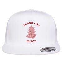 Chinese Takeout Food Thank You Box For Chef Asian Cuisine Flatbill Hat
