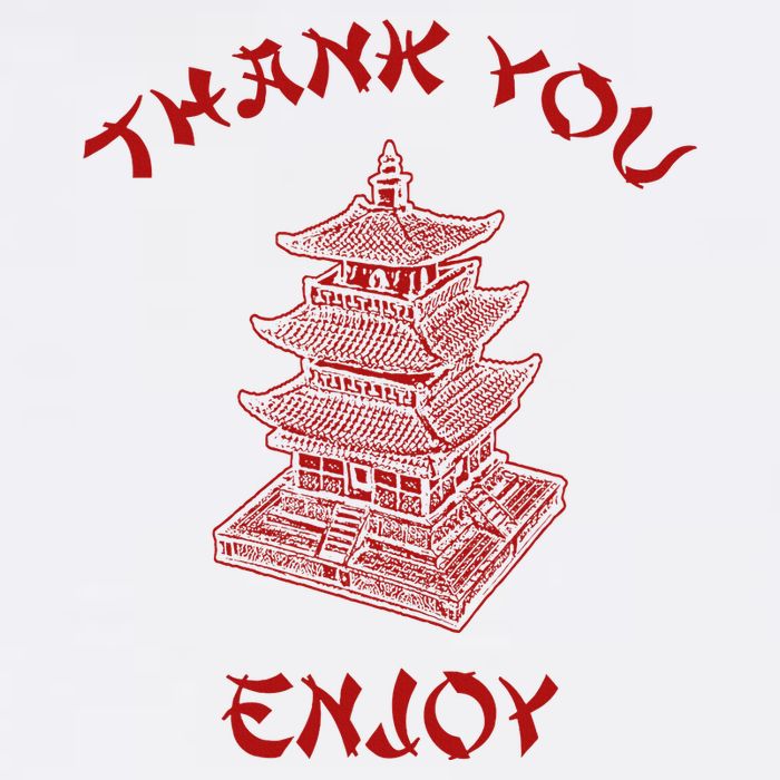 Chinese Takeout Food Thank You Box For Chef Asian Cuisine Flatbill Hat