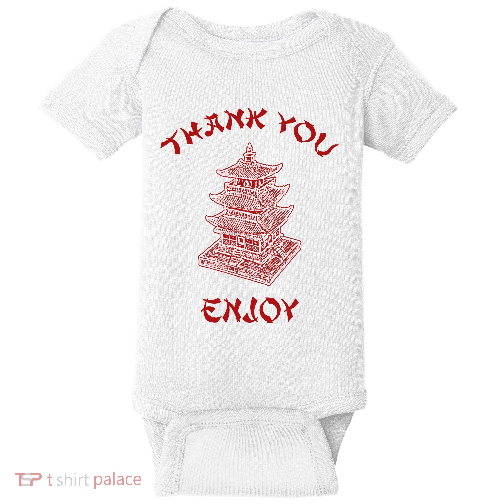 Chinese Takeout Food Thank You Box For Chef Asian Cuisine Baby Bodysuit