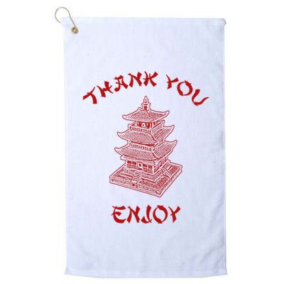 Chinese Takeout Food Thank You Box For Chef Asian Cuisine Golf Towel