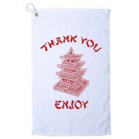 Chinese Takeout Food Thank You Box For Chef Asian Cuisine Golf Towel