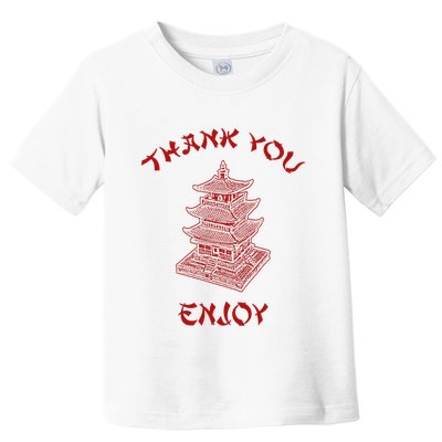 Chinese Takeout Food Thank You Box For Chef Asian Cuisine Toddler T-Shirt