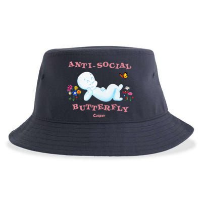 Casper the Friendly Ghost Anti-Social Butterfly Sustainable Bucket Hat