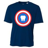 Captain Tooth Funny Dentistry Dentist Cooling Performance Crew T-Shirt