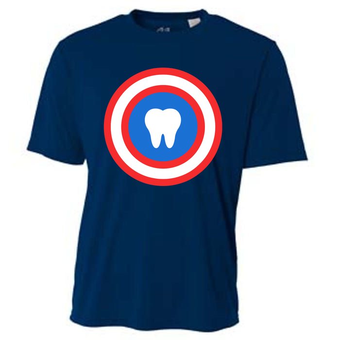 Captain Tooth Funny Dentistry Dentist Cooling Performance Crew T-Shirt