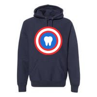 Captain Tooth Funny Dentistry Dentist Premium Hoodie