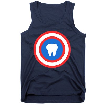 Captain Tooth Funny Dentistry Dentist Tank Top