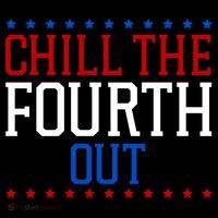 Chill The Fourth Out Funny 4th Of July Sustainable Beanie