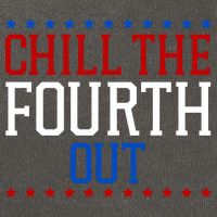 Chill The Fourth Out Funny 4th Of July Cotton Canvas Backpack