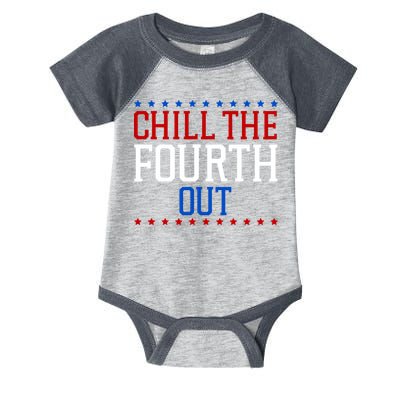 Chill The Fourth Out Funny 4th Of July Infant Baby Jersey Bodysuit