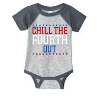Chill The Fourth Out Funny 4th Of July Infant Baby Jersey Bodysuit