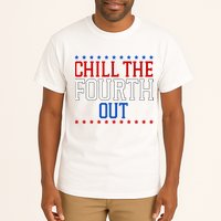 Chill The Fourth Out Funny 4th Of July Tall T-Shirt