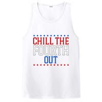 Chill The Fourth Out Funny 4th Of July PosiCharge Competitor Tank
