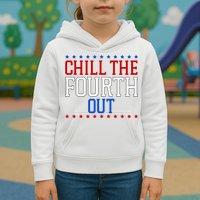 Chill The Fourth Out Funny 4th Of July Kids Hoodie