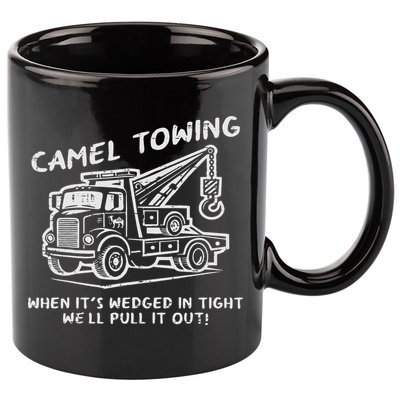 Camel Towing Funny Inappropriate Cringe Adult Humor Joke 11oz C Handle Ceramic Mug