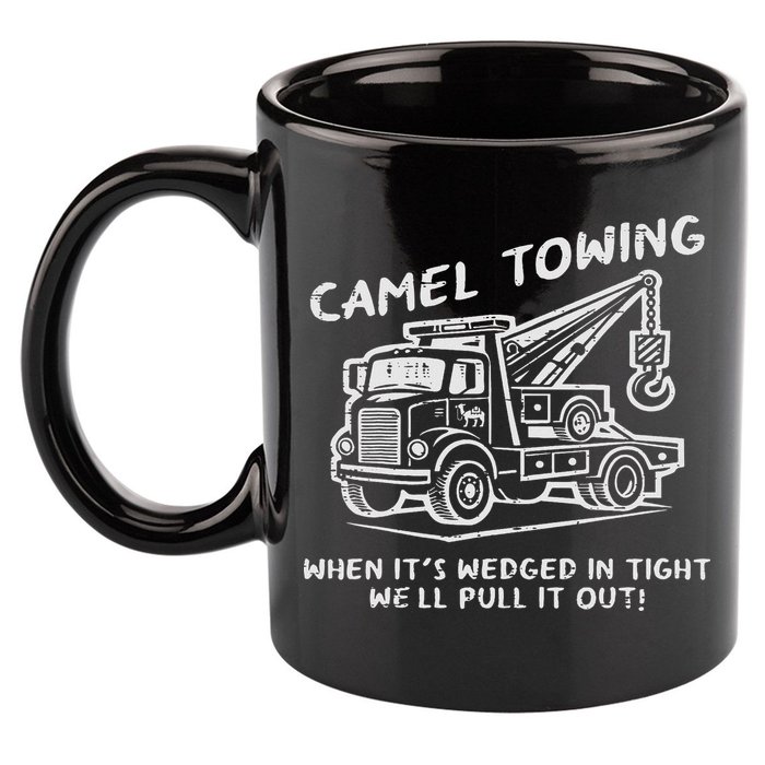 Camel Towing Funny Inappropriate Cringe Adult Humor Joke 11oz C Handle Ceramic Mug