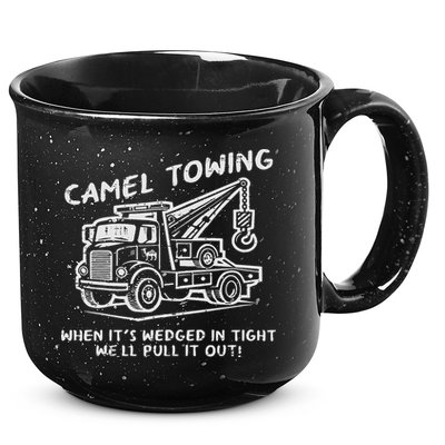 Camel Towing Funny Inappropriate Cringe Adult Humor Joke 15oz Campfire Ceramic Mug