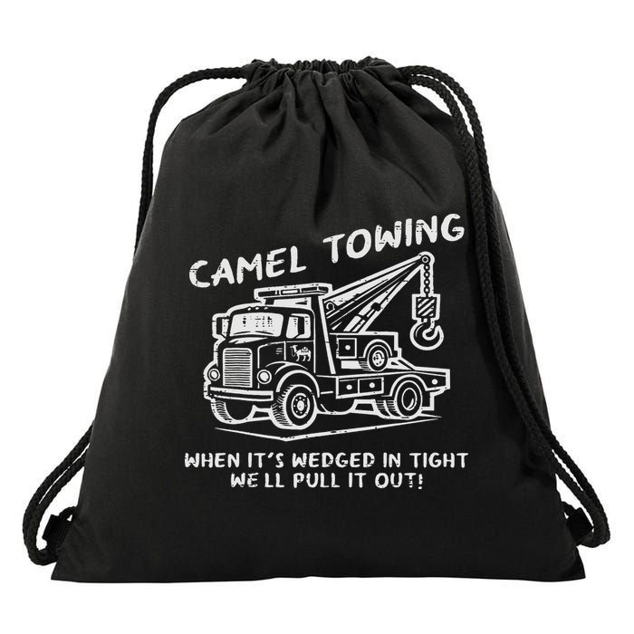 Camel Towing Funny Inappropriate Cringe Adult Humor Joke Drawstring Bag