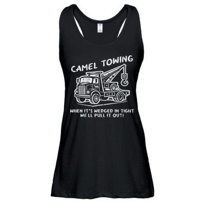 Camel Towing Funny Inappropriate Cringe Adult Humor Joke Ladies Essential Flowy Tank