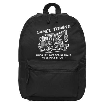 Camel Towing Funny Inappropriate Cringe Adult Humor Joke 16 in Basic Backpack